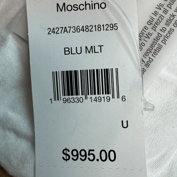 Moschino Rider Denim Heart Crossbody Bag - Picture 9 of 10